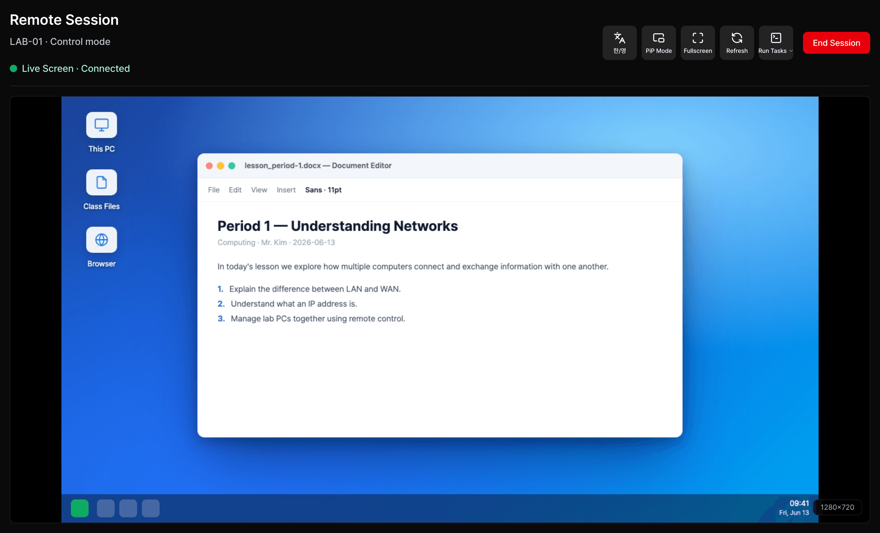 See and control screens without leaving your desk